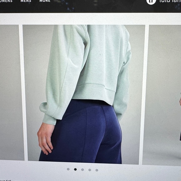 Lululemon perfectly oversized cropped crew softstreme - Picture 3 of 17